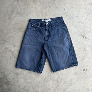 Vintage Anchor Blue Shorts Men's 29 Blue Dark Loose Baggy Denim Jorts Skater Y2K